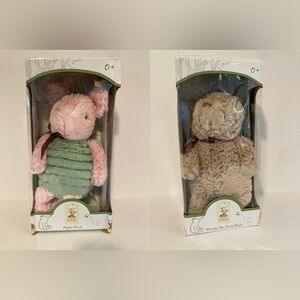 NIB Disney Baby Classic Pooh Collection Set of 2 - Piglet & Winnie the Pooh